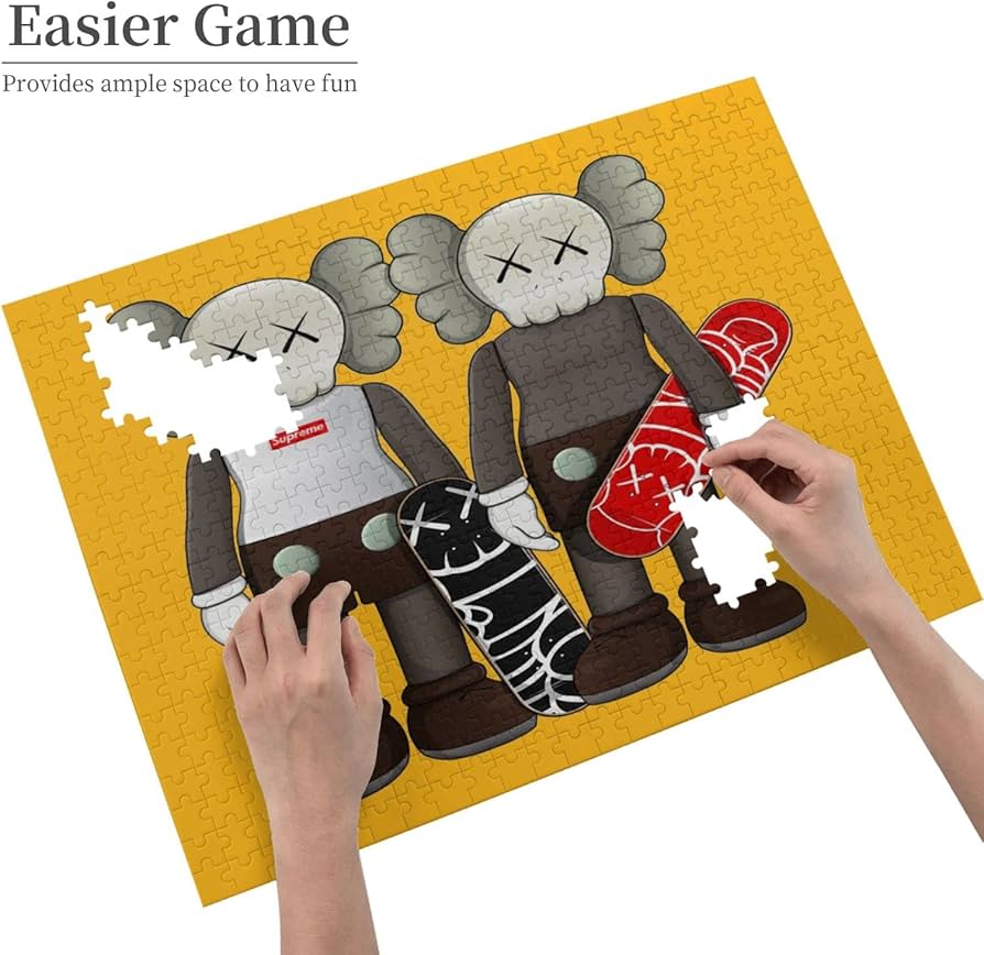 KAWS ジグソーパズル 全5種類セット カウズ　パンフ紙袋付 KAWS ジグソーパズル 全5種類セット カウズパンフ紙袋付